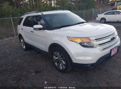 2015 FORD EXPLORER LIMITED White  Gasoline 1FM5K7F85FGB17977 photo #1