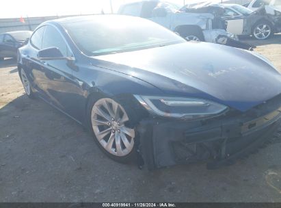 2016 TESLA MODEL S Blue  Electric 5YJSA1E21GF175990 photo #1