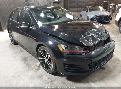 2017 VOLKSWAGEN GOLF GTI AUTOBAHN 4-DOOR/S 4-DOOR/SE 4-DOOR/SPORT 4-DOOR Black  Gasoline 3VW447AU0HM068983 photo #1