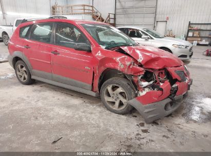 2005 PONTIAC VIBE Red  Gasoline 5Y2SL62864Z425892 photo #1