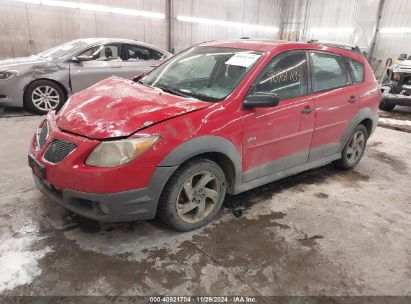 2005 PONTIAC VIBE Red  Gasoline 5Y2SL62864Z425892 photo #3