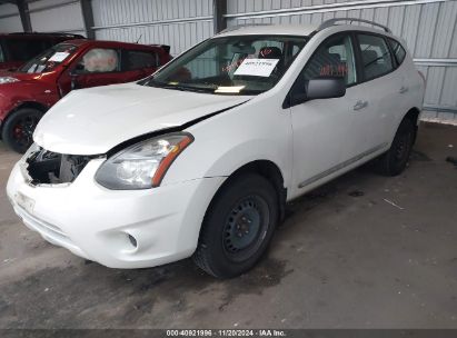 2014 NISSAN ROGUE SELECT S White  Gasoline JN8AS5MV7EW720566 photo #3