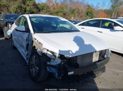 2019 HYUNDAI ELANTRA SEL White  Gasoline 5NPD84LF8KH491781 photo #1