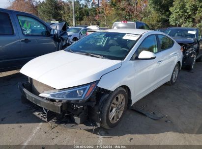 2019 HYUNDAI ELANTRA SEL White  Gasoline 5NPD84LF8KH491781 photo #3