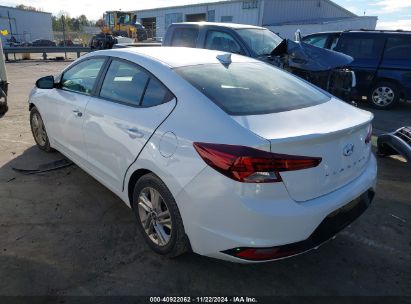 2019 HYUNDAI ELANTRA SEL White  Gasoline 5NPD84LF8KH491781 photo #4