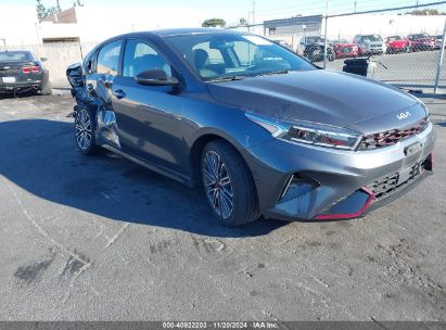 2023 KIA FORTE GT Gray  Gasoline 3KPF44AC6PE638155 photo #1