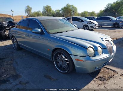 2005 JAGUAR S-TYPE 3.0L V6 Blue  Gasoline SAJWA01T95FN50612 photo #1