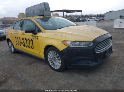 2014 FORD FUSION HYBRID S Yellow  Hybrid 3FA6P0UU1ER359339 photo #1