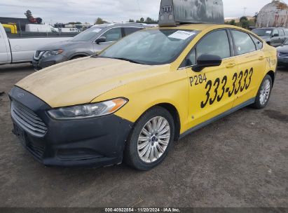 2014 FORD FUSION HYBRID S Yellow  Hybrid 3FA6P0UU1ER359339 photo #3