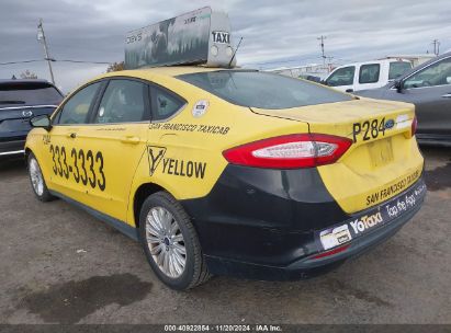 2014 FORD FUSION HYBRID S Yellow  Hybrid 3FA6P0UU1ER359339 photo #4