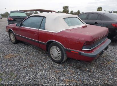 1990 CHRYSLER LEBARON PREMIUM Burgundy  Gasoline 1C3XJ5532LG464743 photo #4