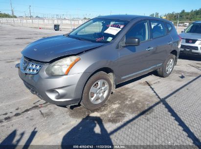 2014 NISSAN ROGUE SELECT S Gray  Gasoline JN8AS5MT1EW613964 photo #3