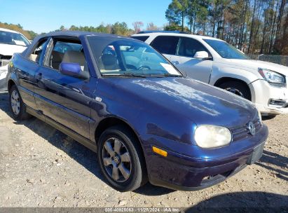 2002 VOLKSWAGEN CABRIO GLX Dark Blue  Gasoline 3VWDC21V12M807705 photo #1