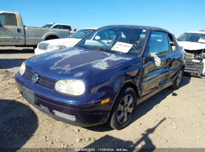 2002 VOLKSWAGEN CABRIO GLX Dark Blue  Gasoline 3VWDC21V12M807705 photo #3