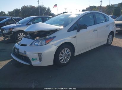 2014 TOYOTA PRIUS PLUG-IN White  Hybrid JTDKN3DP2E3056210 photo #3