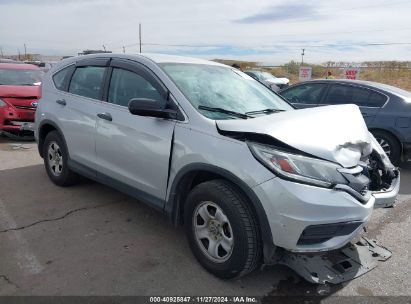 2015 HONDA CR-V LX Silver  Gasoline 3CZRM3H34FG701571 photo #1