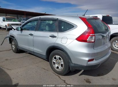 2015 HONDA CR-V LX Silver  Gasoline 3CZRM3H34FG701571 photo #4