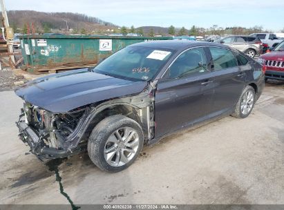 2019 HONDA ACCORD LX Black  Gasoline 1HGCV1F11KA075406 photo #3