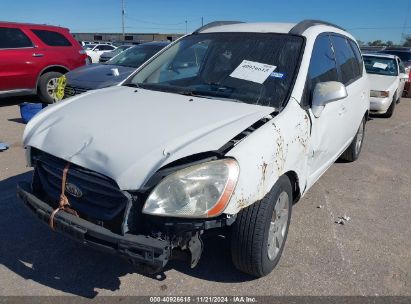 2008 KIA RONDO LX V6 White  Gasoline KNAFG526487184220 photo #3