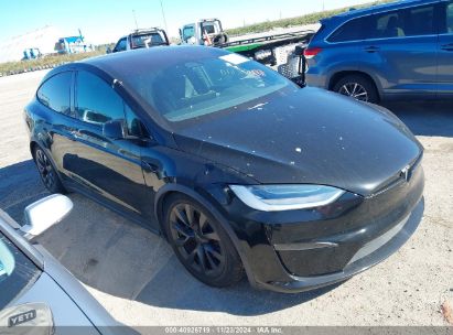 2022 TESLA MODEL X DUAL MOTOR ALL-WHEEL DRIVE/PLAID TRI MOTOR ALL-WHEEL DRIVE Black  Electric 7SAXCDE58NF364325 photo #1