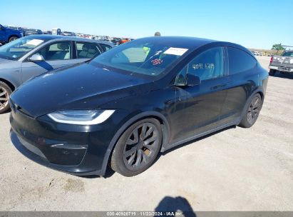 2022 TESLA MODEL X DUAL MOTOR ALL-WHEEL DRIVE/PLAID TRI MOTOR ALL-WHEEL DRIVE Black  Electric 7SAXCDE58NF364325 photo #3