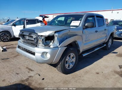 2010 TOYOTA TACOMA DOUBLE CAB Silver  Gasoline 5TELU4EN5AZ680346 photo #3