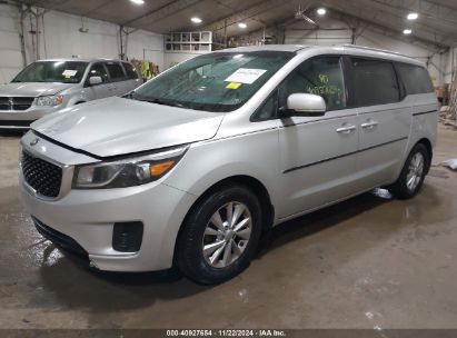 2016 KIA SEDONA LX Silver  Gasoline KNDMB5C1XG6188062 photo #3