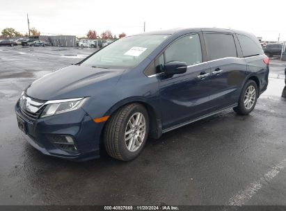 2019 HONDA ODYSSEY EX-L Blue  Gasoline 5FNRL6H78KB044349 photo #3