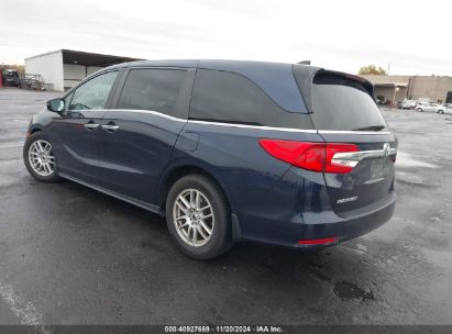 2019 HONDA ODYSSEY EX-L Blue  Gasoline 5FNRL6H78KB044349 photo #4