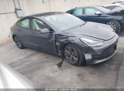 2023 TESLA MODEL 3 REAR-WHEEL DRIVE Gray  Electric 5YJ3E1EA4PF676839 photo #1