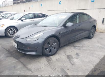 2023 TESLA MODEL 3 REAR-WHEEL DRIVE Gray  Electric 5YJ3E1EA4PF676839 photo #3