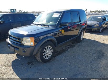 2008 LAND ROVER LR3 V8 SE Black  Gasoline SALAE25418A458982 photo #3