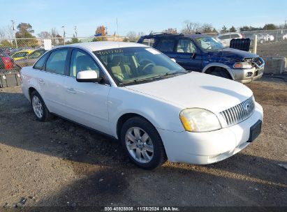 2005 MERCURY MONTEGO LUXURY White  Gasoline 1MEHM41105G600911 photo #1