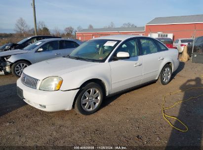 2005 MERCURY MONTEGO LUXURY White  Gasoline 1MEHM41105G600911 photo #3