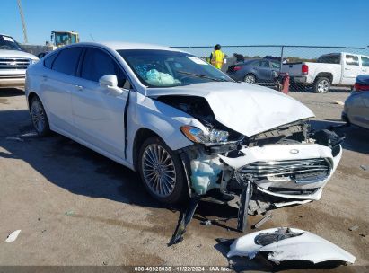 2014 FORD FUSION TITANIUM White  Gasoline 3FA6P0K97ER293281 photo #1