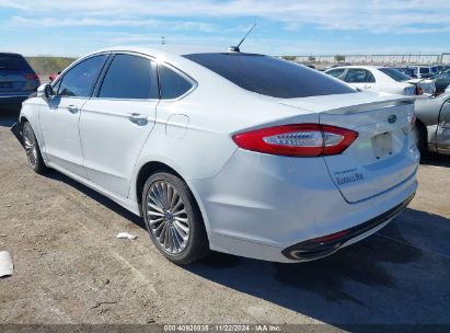 2014 FORD FUSION TITANIUM White  Gasoline 3FA6P0K97ER293281 photo #4