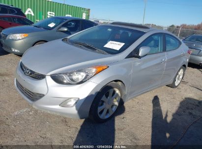 2013 HYUNDAI ELANTRA LIMITED Light Blue  Gasoline KMHDH4AE3DU640449 photo #3