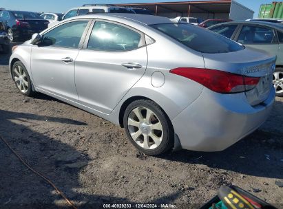 2013 HYUNDAI ELANTRA LIMITED Light Blue  Gasoline KMHDH4AE3DU640449 photo #4