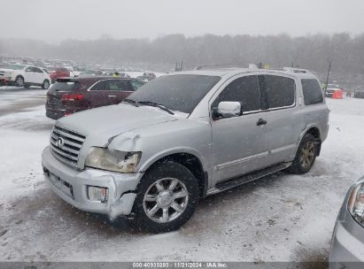 2004 INFINITI QX56 Silver  Gasoline 5N3AA08C64N802094 photo #3