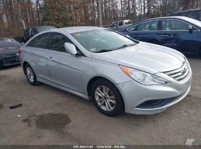 2014 HYUNDAI SONATA GLS Silver  Gasoline 5NPEB4AC0EH910368 photo #1