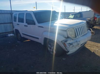 2012 JEEP LIBERTY SPORT White  Gasoline 1C4PJLAK1CW165991 photo #1