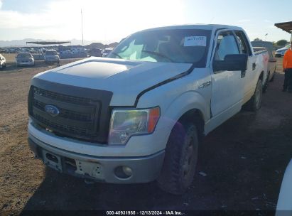 2014 FORD F-150 XLT White  Flexible Fuel 1FTFW1EF0EKF78087 photo #3