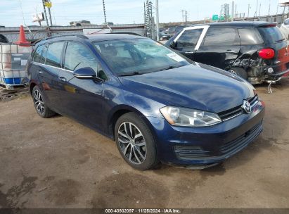 2016 VOLKSWAGEN GOLF SPORTWAGEN TSI LIMITED EDITION Dark Blue  Gasoline 3VWC17AU3GM519696 photo #1