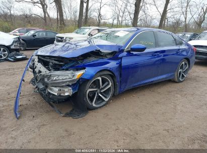 2019 HONDA ACCORD SPORT Blue  Gasoline 1HGCV1F30KA140120 photo #3