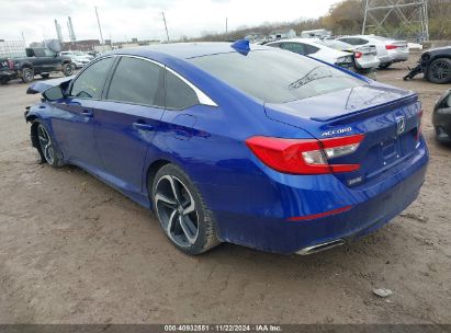 2019 HONDA ACCORD SPORT Blue  Gasoline 1HGCV1F30KA140120 photo #4