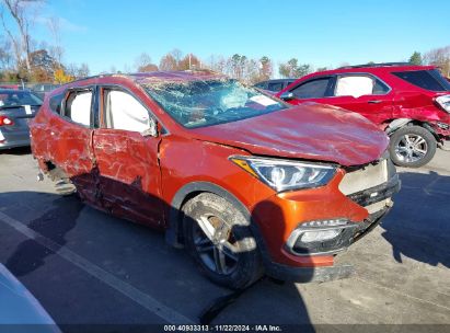 2018 HYUNDAI SANTA FE SPORT 2.4L Orange  Gasoline 5XYZUDLB7JG510244 photo #1