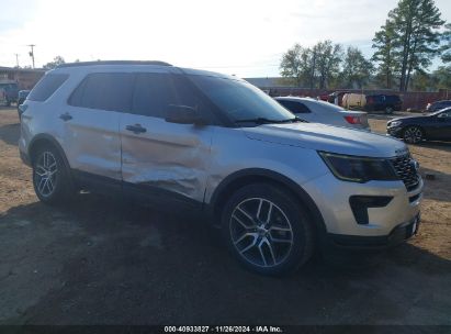 2018 FORD EXPLORER SPORT Silver  Gasoline 1FM5K8GT5JGB76898 photo #1