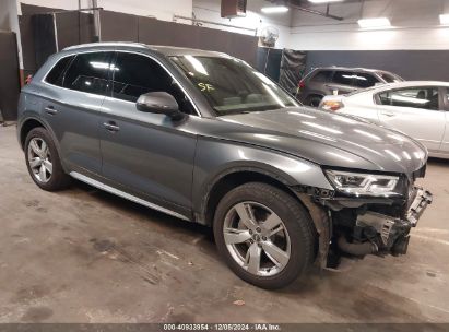 2018 AUDI Q5 2.0T PREMIUM Gray  Gasoline WA1BNAFY5J2224927 photo #1