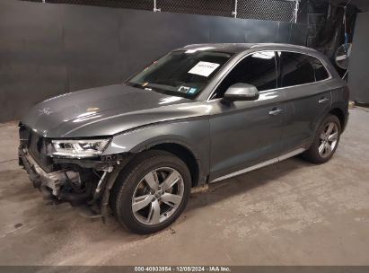 2018 AUDI Q5 2.0T PREMIUM Gray  Gasoline WA1BNAFY5J2224927 photo #3