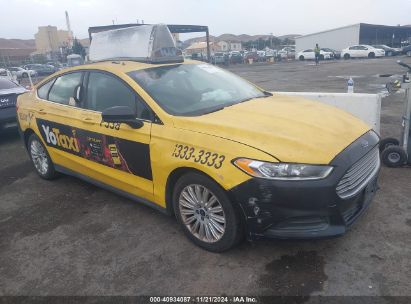 2014 FORD FUSION HYBRID S Yellow  Hybrid 3FA6P0UU8ER359337 photo #1